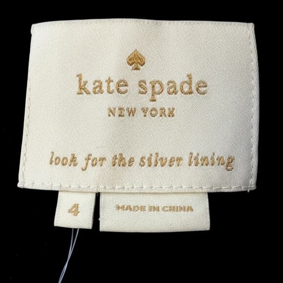 NWT Kate Spade Blue Modern Cheetah Print Fit & Flare Dress - Size 4 Knee-Length - Picture 2 of 12